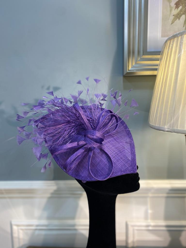 indigo fascinator