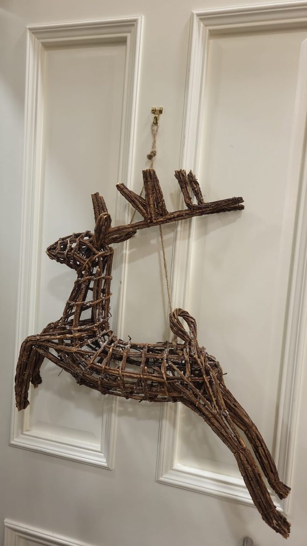 Rattan Flying Deer Hanging Decoration - Image 2