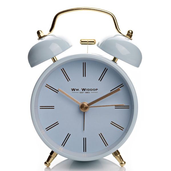 Double Bell Alarm Clock Light Blue