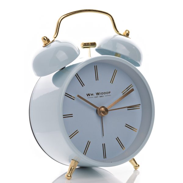 Double Bell Alarm Clock Light Blue - Image 2