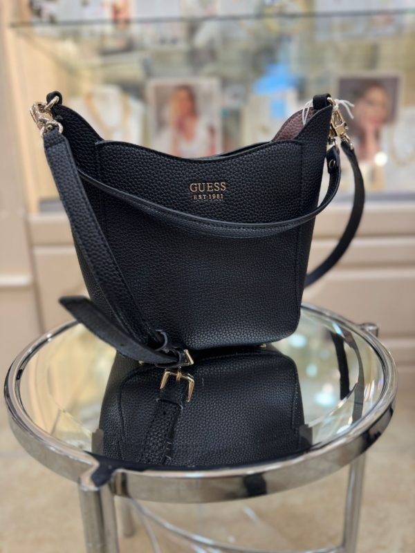 GUESS Brenton Shoulder Bag Black - Image 3