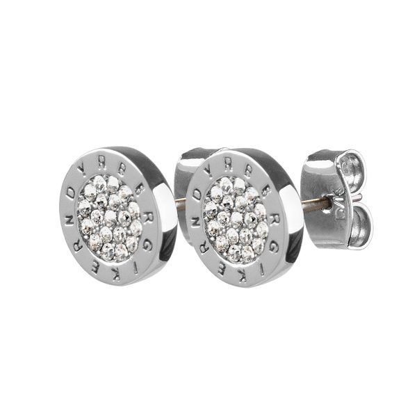 ALECIA Earring White Crystals Silver