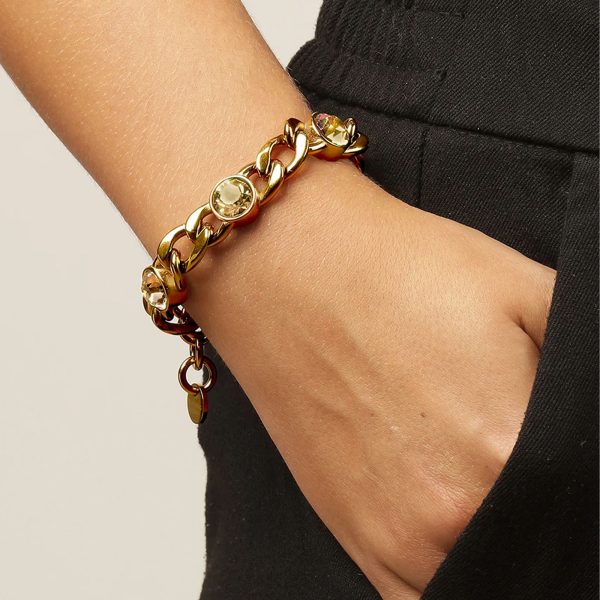 ARIANE Bracelet With Golden Crystals Gold - Image 2