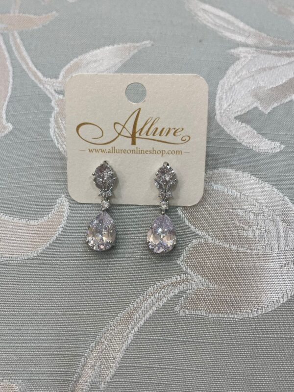 Crystal Divine Earrings Silver - Image 2