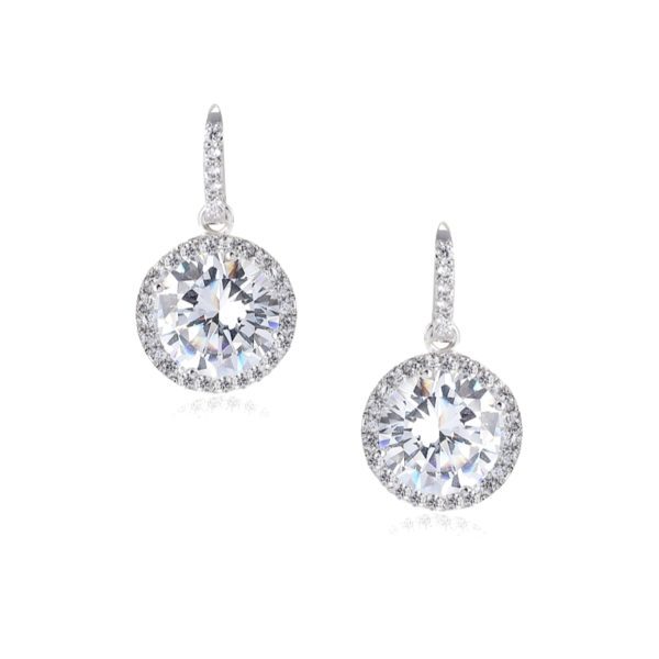 Chic Sparkle Earrings Silver