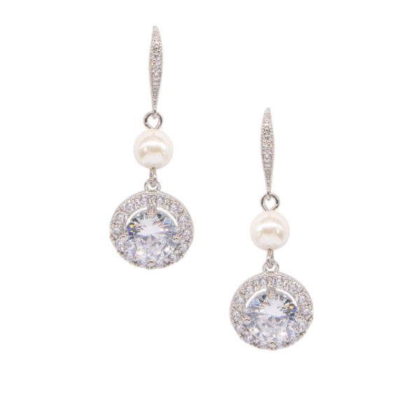 Dainty Starlet Earrings Silver - Image 2