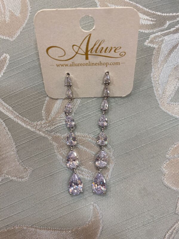 Chic Cascade Earrings Silver