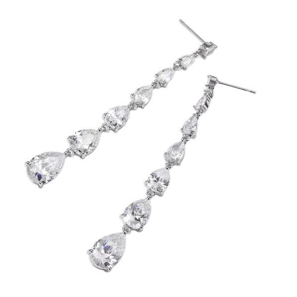 Chic Cascade Earrings Silver - Image 3