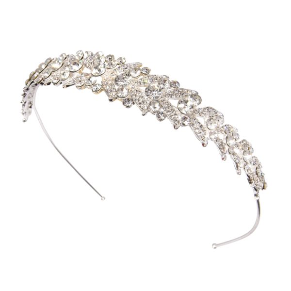 CRYSTAL SPARKLE HEADBAND SILVER