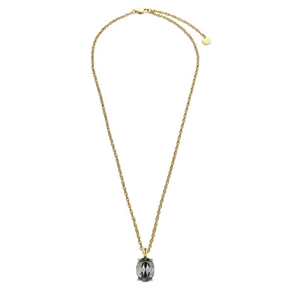 BARGA Necklace with Grye Crystal Gold - Image 2