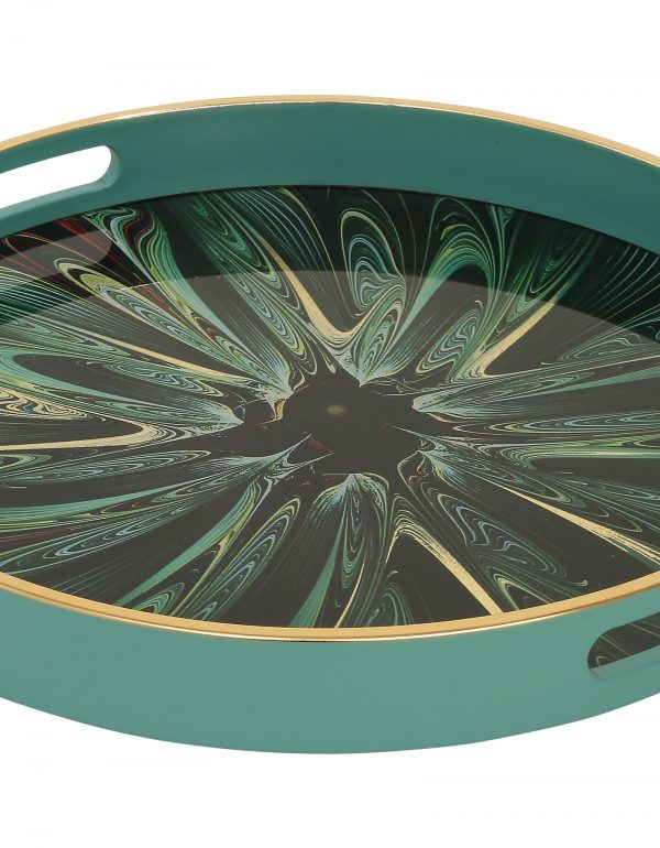 Mindy Brownes Serving Tray Green Envy