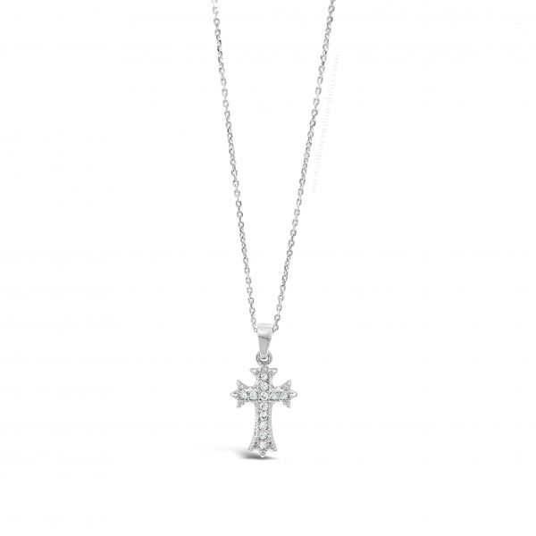 Absolute Kids Collection HCC100 Silver Cross And Chain - Image 2