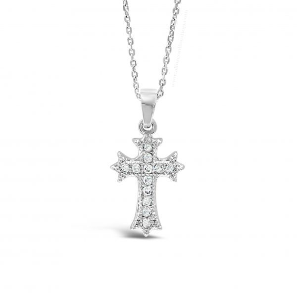 Absolute Kids Collection HCC100 Silver Cross And Chain