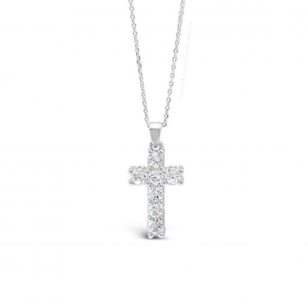 Absolute Kids Collection HCC105 Silver Cross And Chain