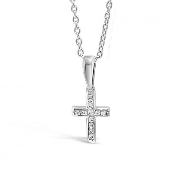 Absolute Kids Collection HCC113 Silver Cross And Chain