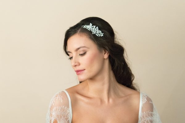 Heaven Clear Swarovski Crystal Double Headband - Image 3