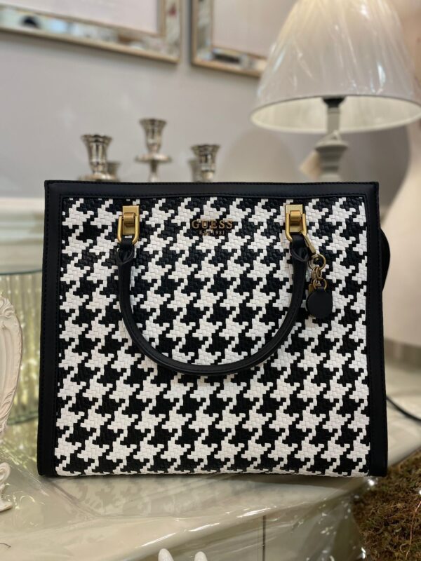 GUESS Abey Houndstooth Handbag