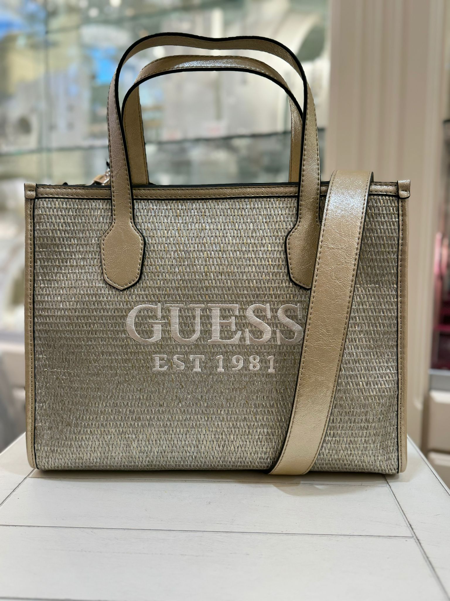 GUESS Silvana Handbag Gold