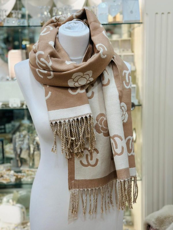 Cashmere Touch Scarf Cream/Beige