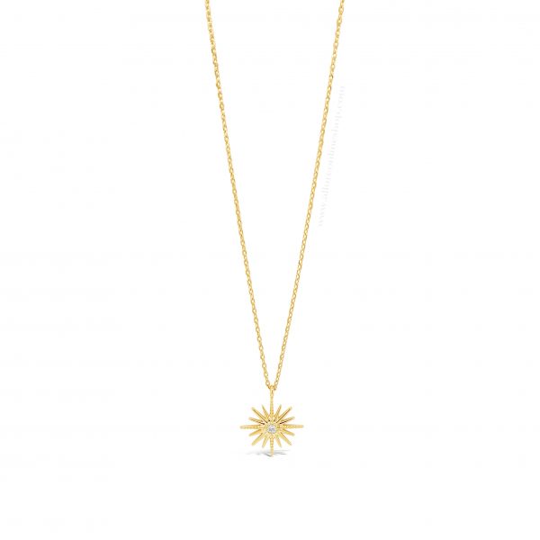 Jewel by Absolute JP250GL North Star Stone-Set Gold Necklace - Image 3