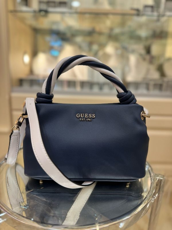 GUESS Cruise Vibe Mini Handbag Navy/White