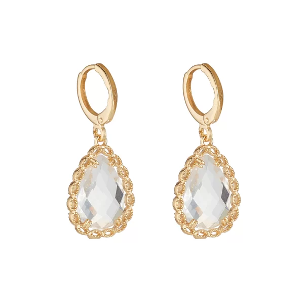 ADELINE CLEAR CRYSTAL EARRINGS