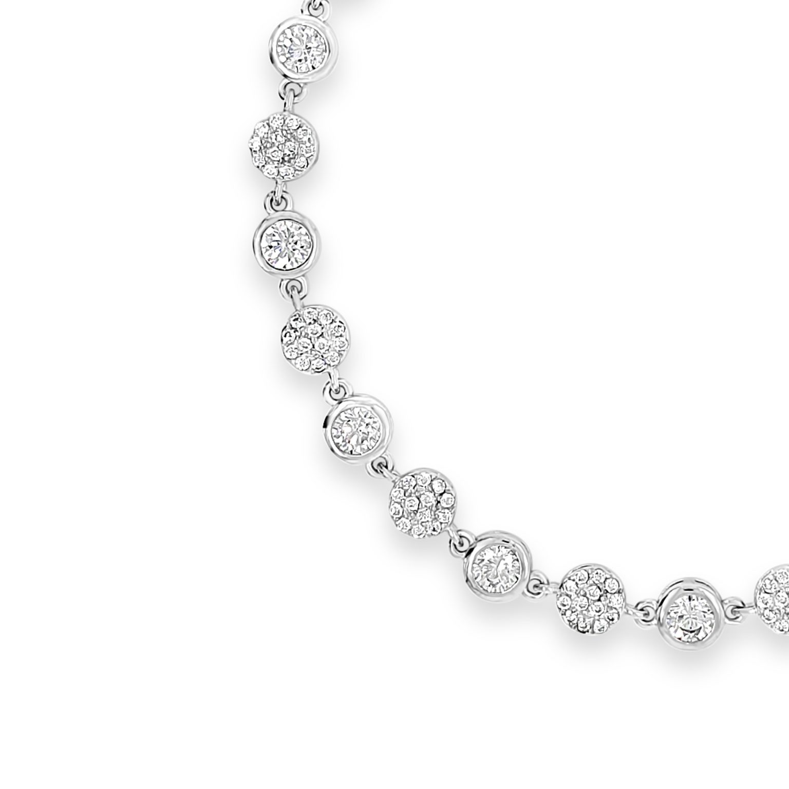 Absolute Sterling Silver Cubic Zirconia Bracelet SB136SL - Allure ...