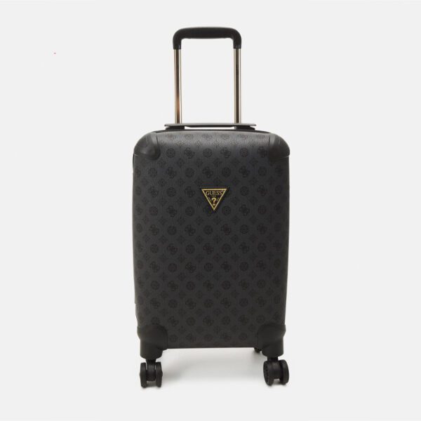 GUESS Wilder 18 In 8 4G Peony Logo Trolley Charcoal Black