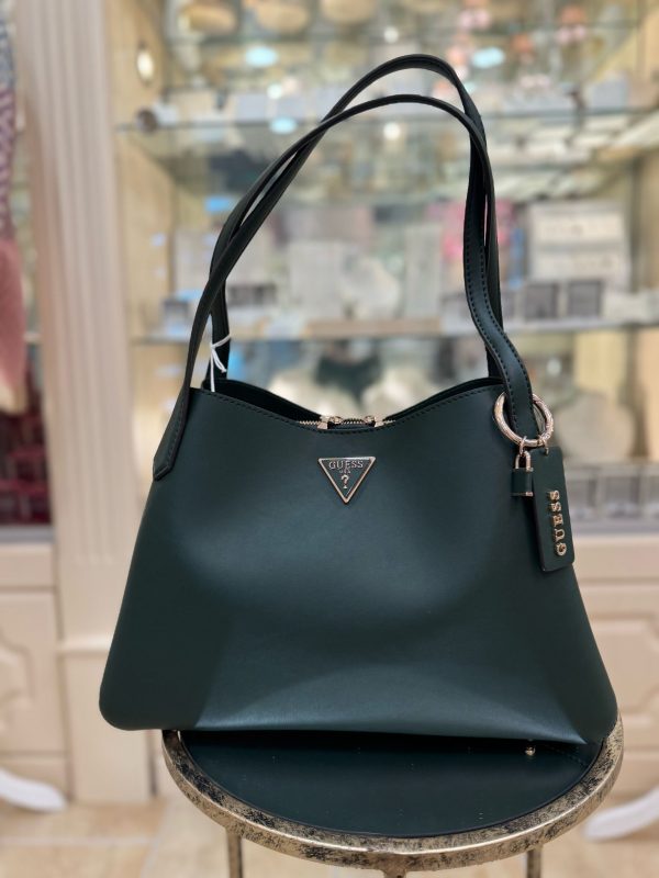 GUESS Sora 4G Logo Hobo Bag Green