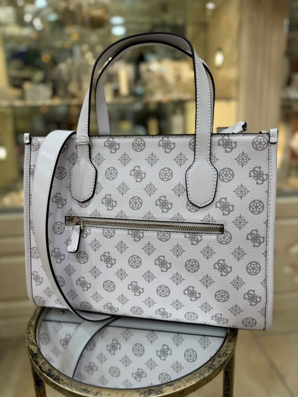 GUESS Silvana 4G Tote Bag White/Logo - Image 2