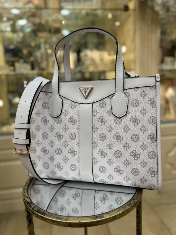 GUESS Silvana 4G Tote Bag White/Logo