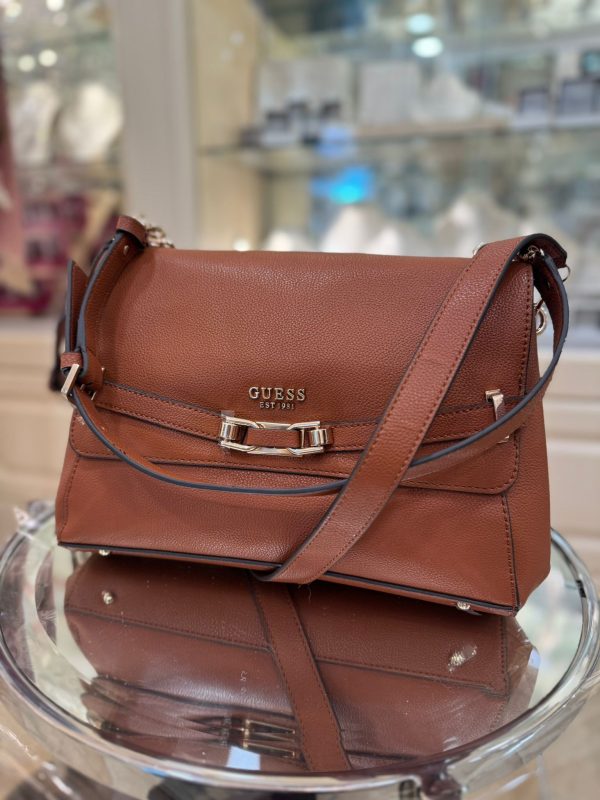 GUESS Silvye Crossbody Cognac