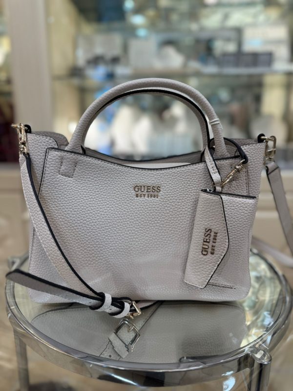 GUESS Brenton Shoulder Bag Off White