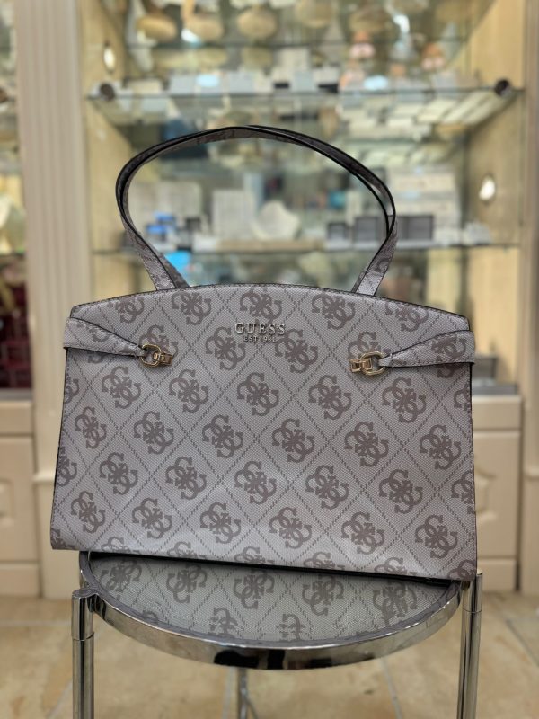 GUESS Lorelei Travel Dark Taupe Logo