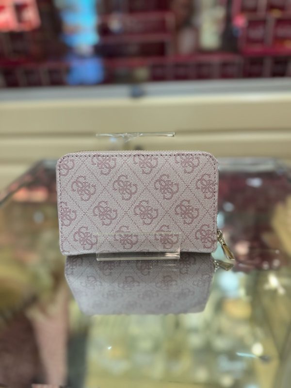 GUESS Zamira 4G Logo Wallet Powder Pink - Image 3