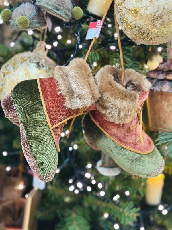 Pair of Fur Trimmed Boots