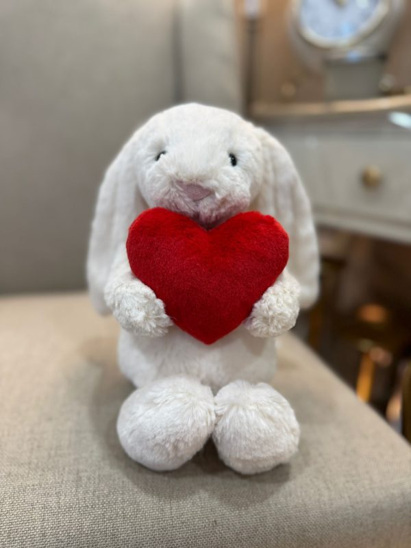 JellyCat Bashful Red Love Heart Bunny Medium