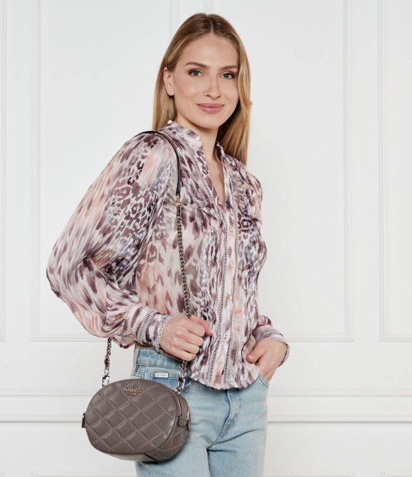 GUESS Tamsin Mini Crossbody Dark Taupe - Image 4