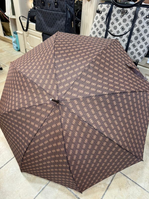 GUESS 4G Logo Umbrella Brown - Image 2