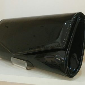 Black Patent Clutch Bag